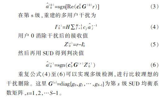 采用PIC的多级型多用户检测技术的仿真实验分析