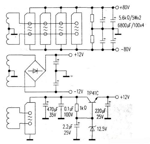 奧馬EA-290專業(yè)功放電路工作原理及維修