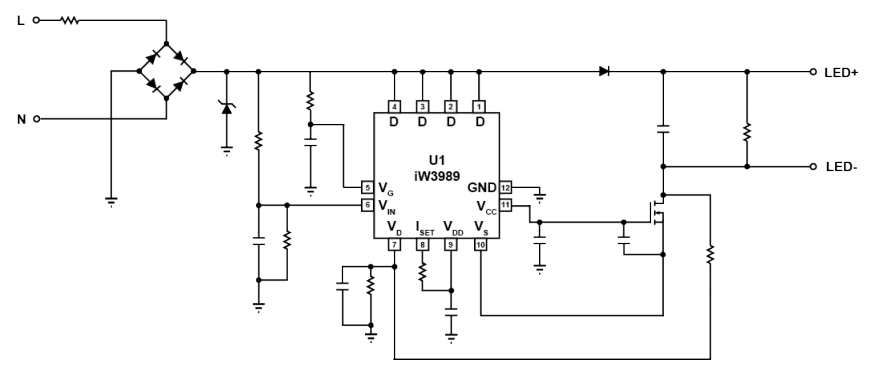 Dialog推出LED驱动芯片iW3989，关于特点与应用介绍