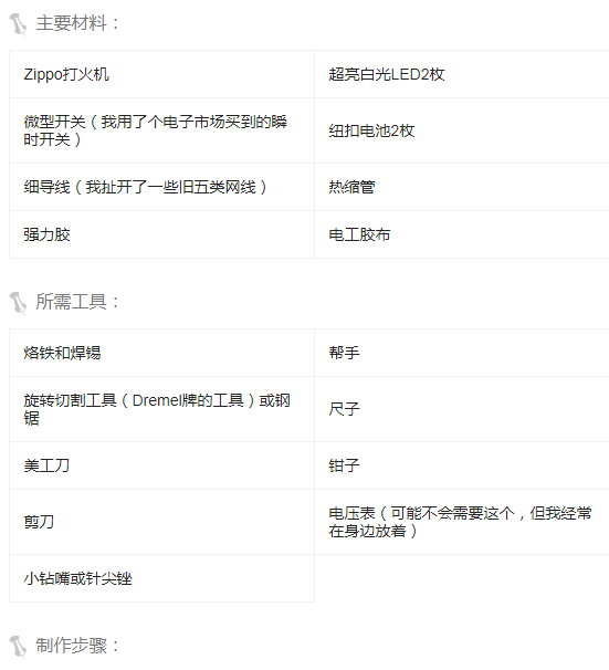 Zippo创意手电筒diy制作教程