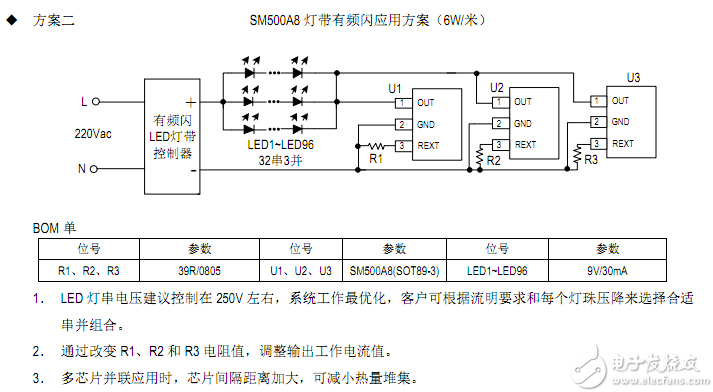 SM500A8灯带方案图