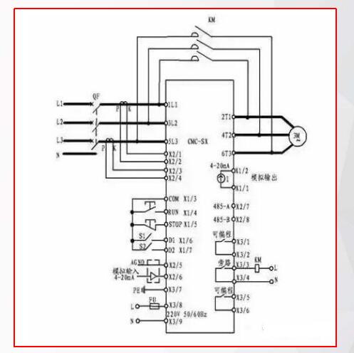 電動(dòng)機(jī)軟啟動(dòng)的原理圖