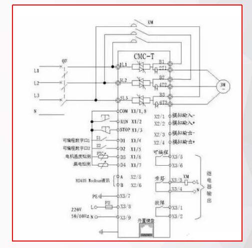 电动机软启动的原理图