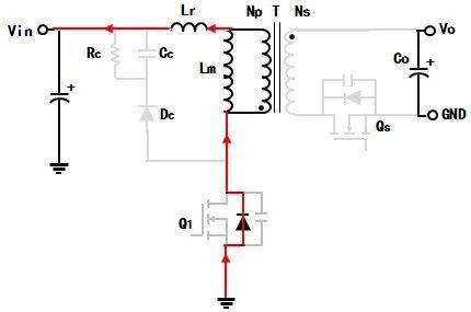 ZVS軟開關(guān)反激變換器的工作原理分析