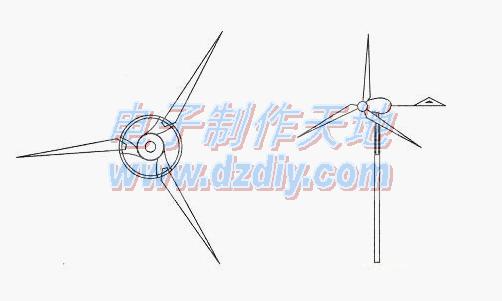 用废旧电机巧作风力发电机