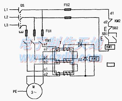 三相異步電動機缺相保護電路的制作方法