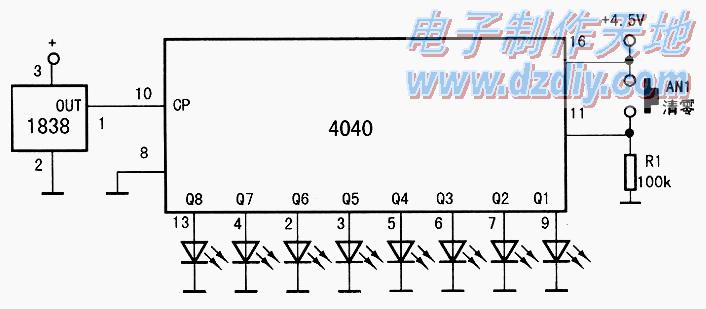 CD4040制作的红外接收器的原理