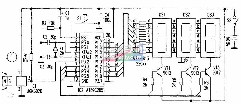 自行车里程速度表的工作原理及设计