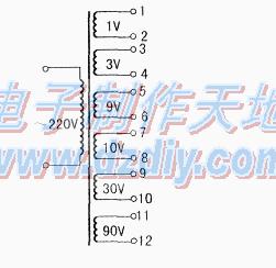 方便适用的多电压变压器