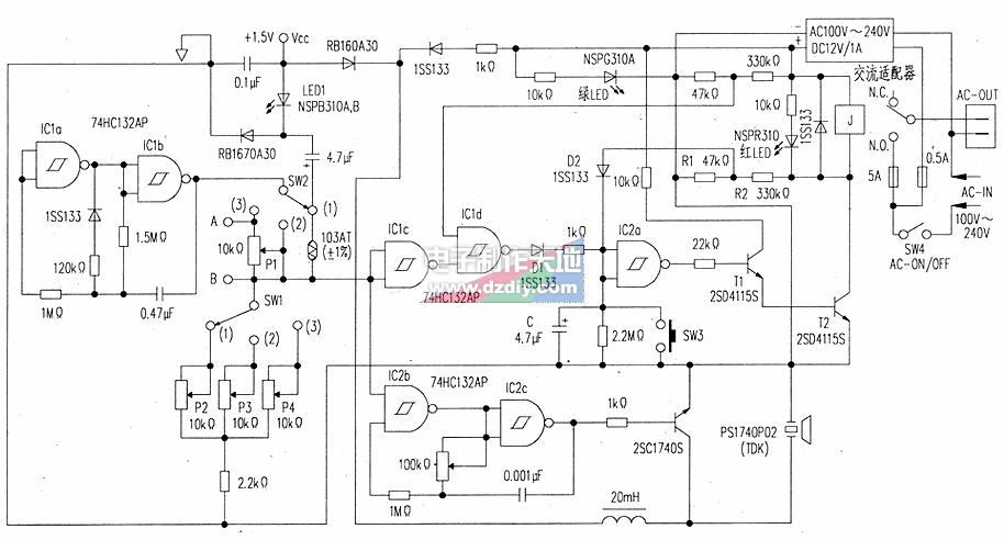 超溫斷電控制電路的工作原理