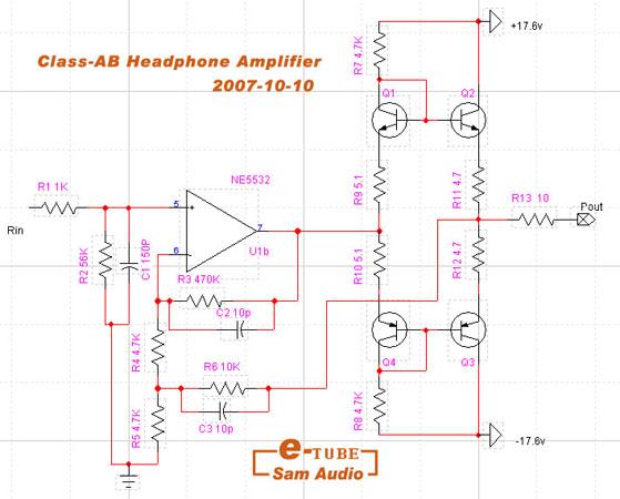 AB类耳机放大器的设计及制作方法