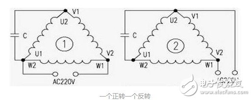 三相电机改单相的接线电路图