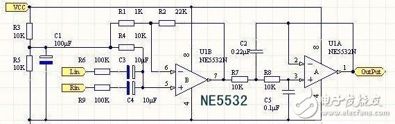 ne5532低通滤波电路图设计及难点解析