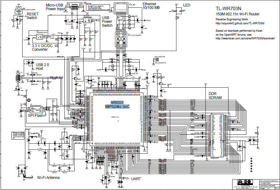 tl-wr703n无线迷你型3g路由器的电路图资料