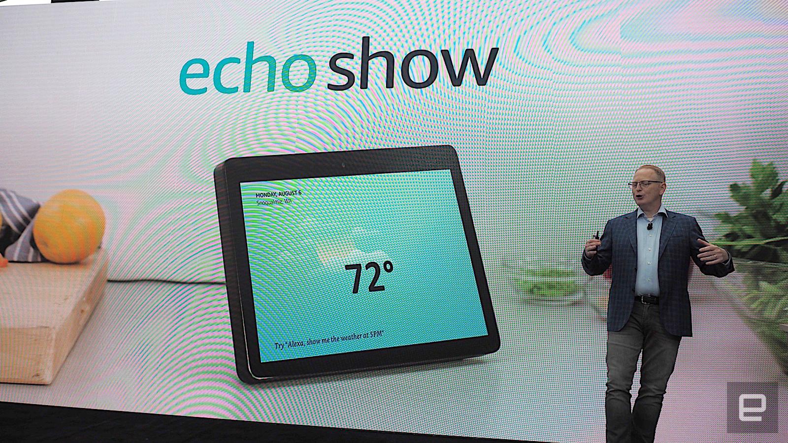 Amazon新EchoShow显示器将曾至10寸...