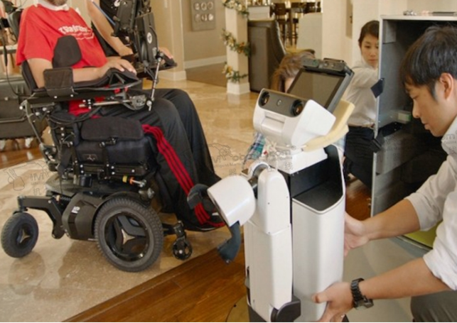 丰田利用其制造的机器人专门用来帮助残疾人进行简单.