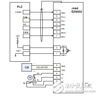 雷赛步进电机M542的接线图详解