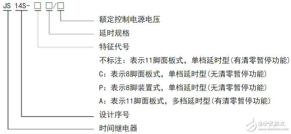 js14s时间继电器接线图