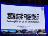 魏少军教授做了题为“发展高端芯片不能自娱自乐”的...