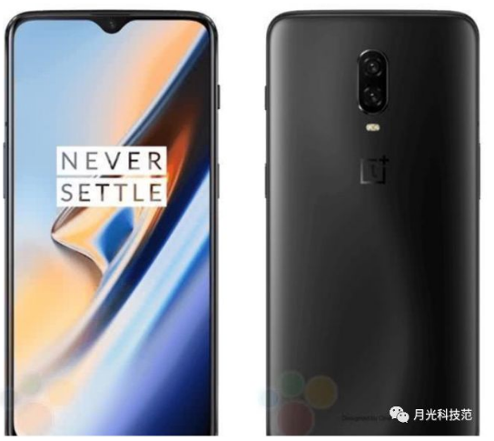 一加6T曝光:正面將使用水滴屏的設計,下方配備了...