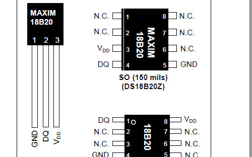 ds18b20数字温度计的数据手册免费下载