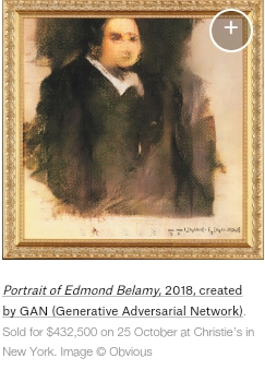 艺术创造不再只是人类的专属品 下面的这幅画作叫《edmond de belamy