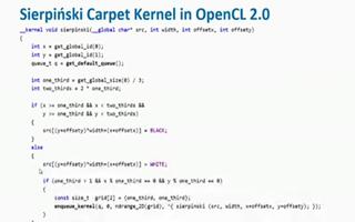 如何在OpenCL 2.0中实现Sierpins...