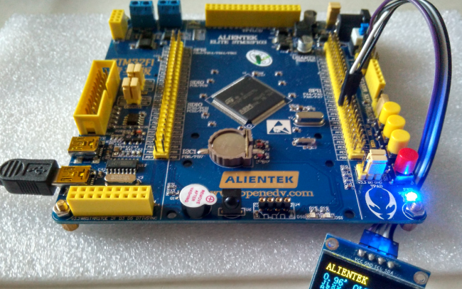 精英STM32F103开发板试用体验:+OLED...
