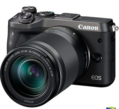 佳能EOS M6微单相机搭载18-150mm镜头...