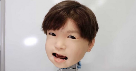 日本研发出儿童款的机器人面部表情 以便更好地与孩...