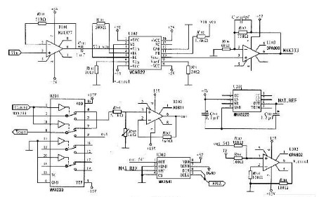 采用VCA822為核心實現(xiàn)可控增益寬帶放大器的功能