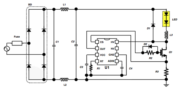 LED智能照明的電源控制系統設計