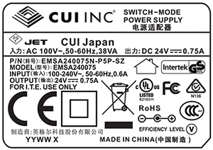 符合能效标准的外部电源设计