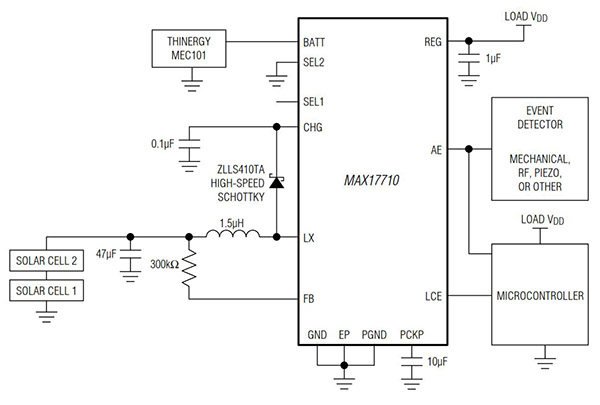 能量收集源中的電源管理解決方案