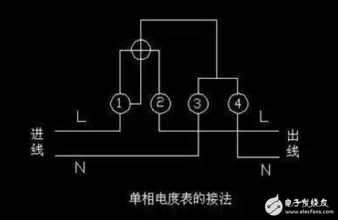 單相電表接線圖