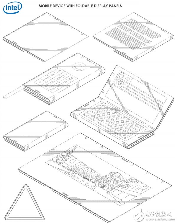 Intel折叠屏设备专利曝光 三块屏幕组成