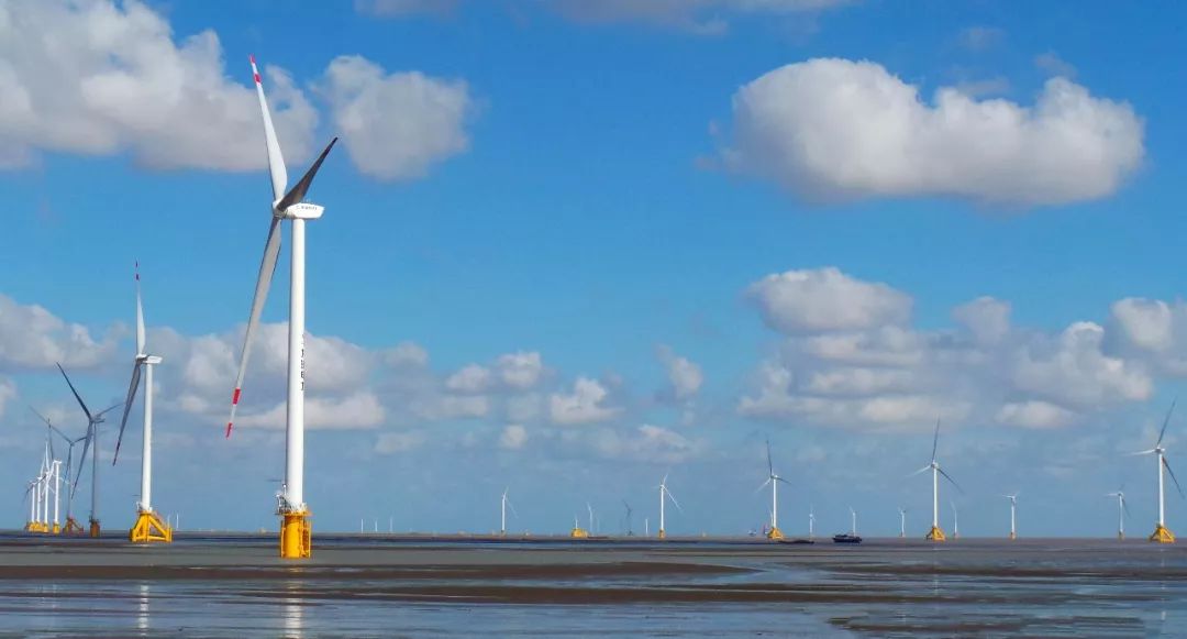 龙源大丰海上风电项目,在江苏省已投运海上风