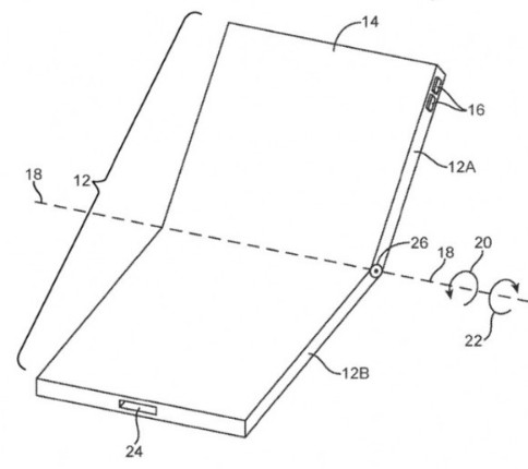 苹果正式更新了折叠屏手机专利可拥有多种不同的折叠屏手机形态