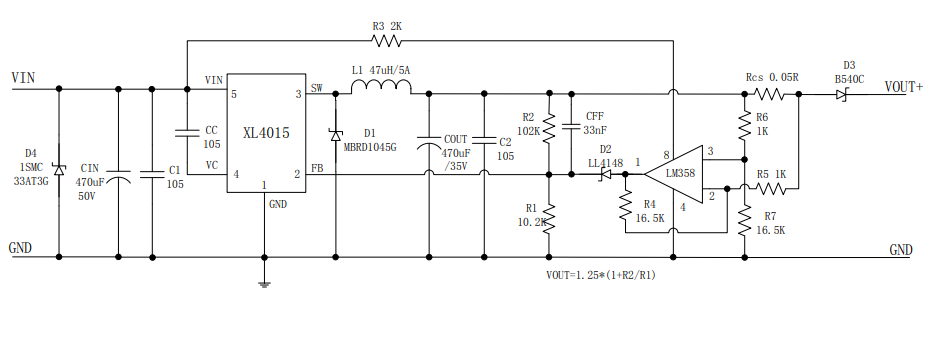 Микросхема xl4015e1 схема включения