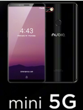 努比亚首部5G手机曝光将被命名为mini 5G正面
