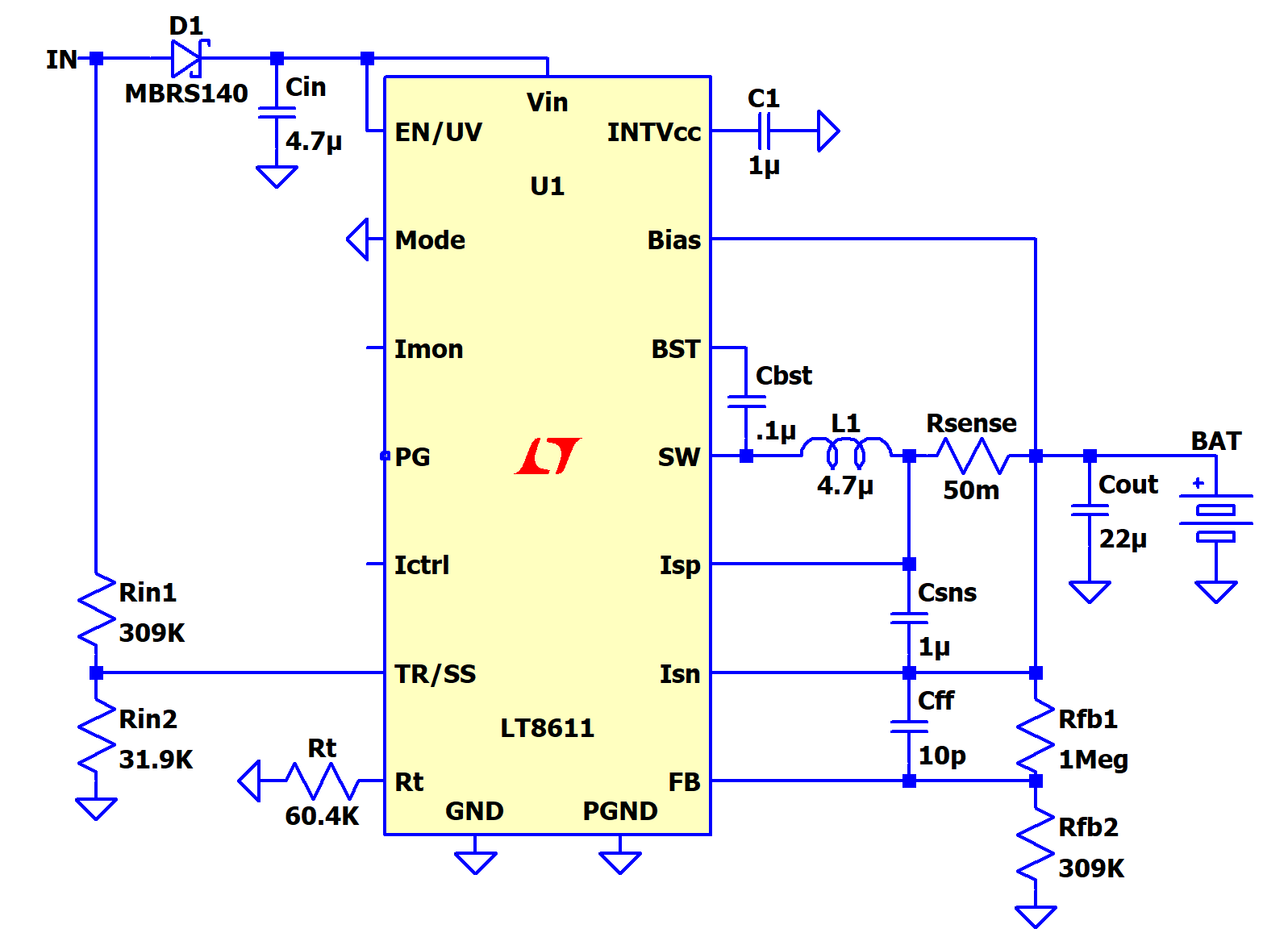 基于LT8611与AD5245芯片实现微功率太阳能MPPT电池充电器的设计