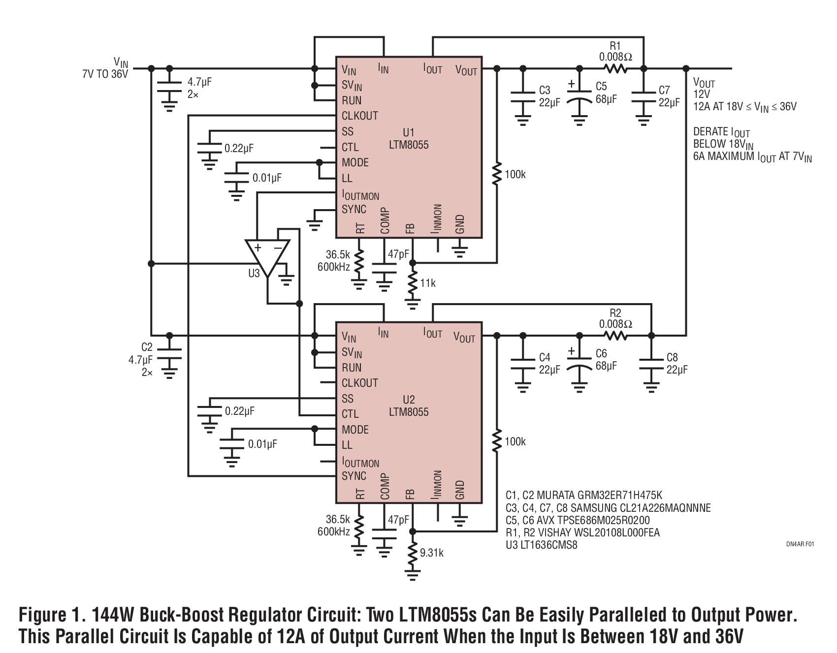 LTM8055降压-升压型电源模块稳压器的性能及应用介绍