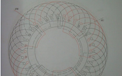 36槽双速电机接线电路原理图免费下载