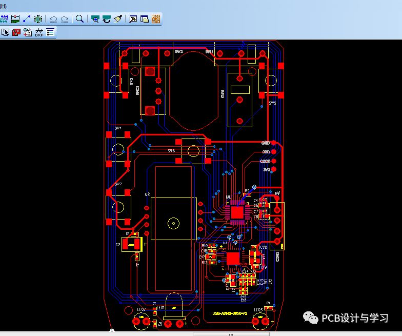 鼠标的pcb和电路原理图资料概述