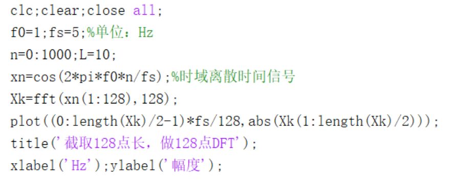 數(shù)字信號處理 FFT分析信號頻譜