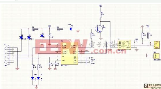 無源RS-232/RS-485轉(zhuǎn)換電路的設(shè)計(jì)