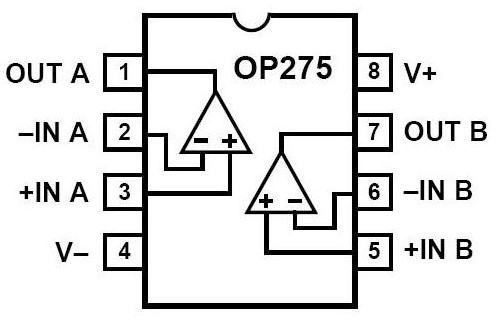 OP275的特性及設計應用電路分析