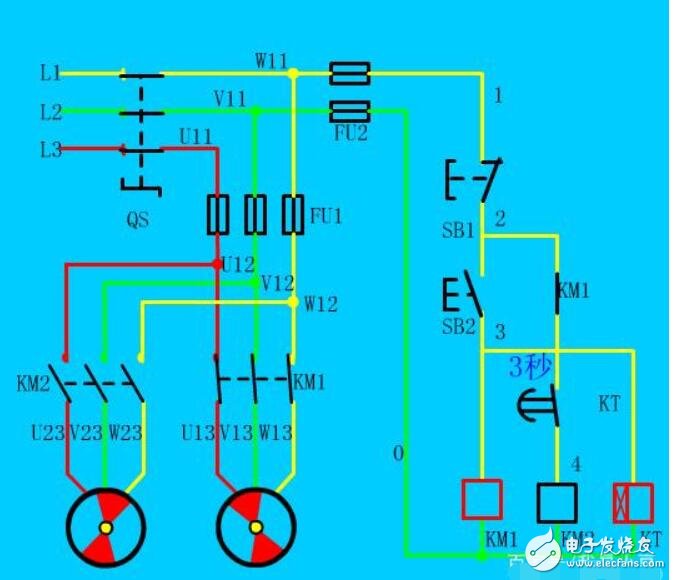 两个接触器如何实现顺序启动