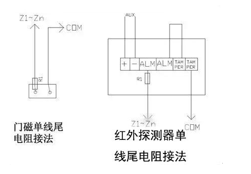报警系统与探测器接线方式图解