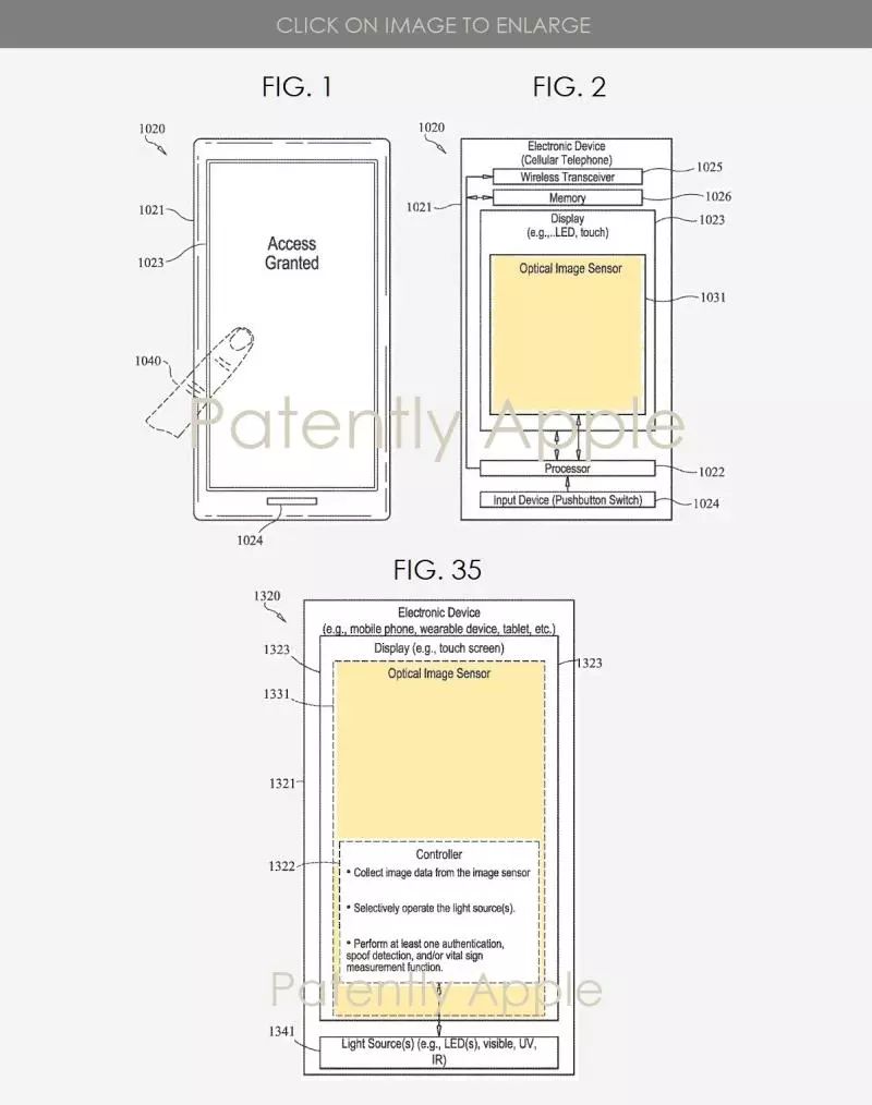 苹果最新专利 iPhone全屏指纹解锁